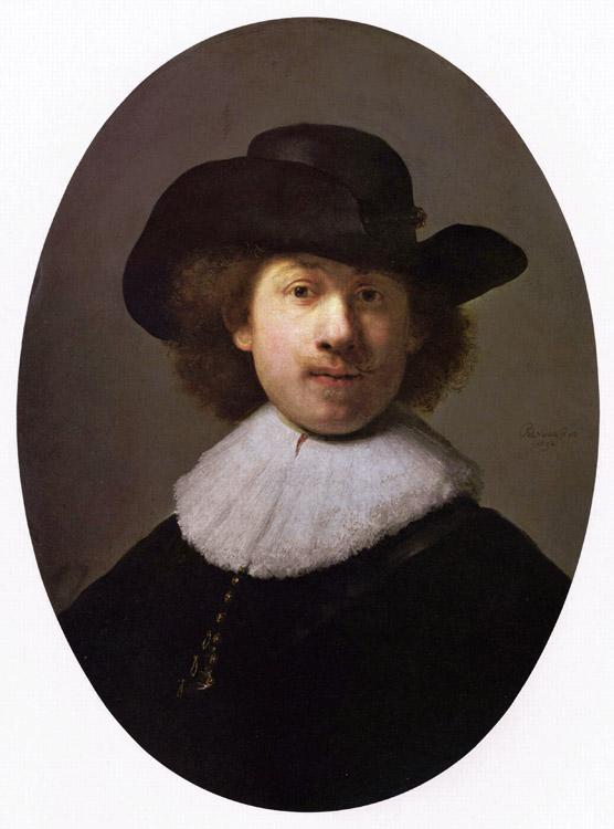 REMBRANDT Harmenszoon van Rijn Self-Portrait (mk33) France oil painting art